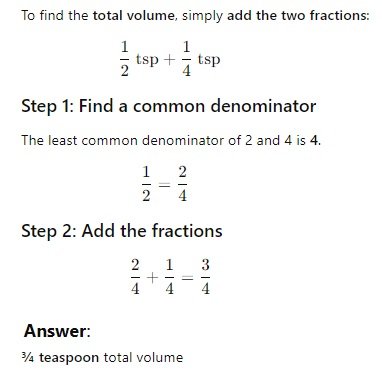 Addition of Fractions
