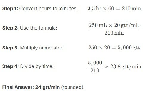 Fractional IV Drip Rate Calculations 2