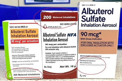 Inhalers Day Supply Calculations