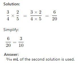 Multiplication of Fractions question 2