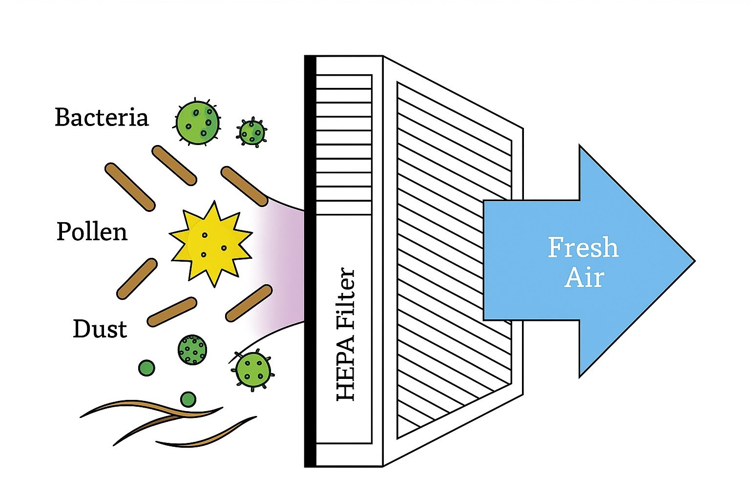 HEPA Filter layers